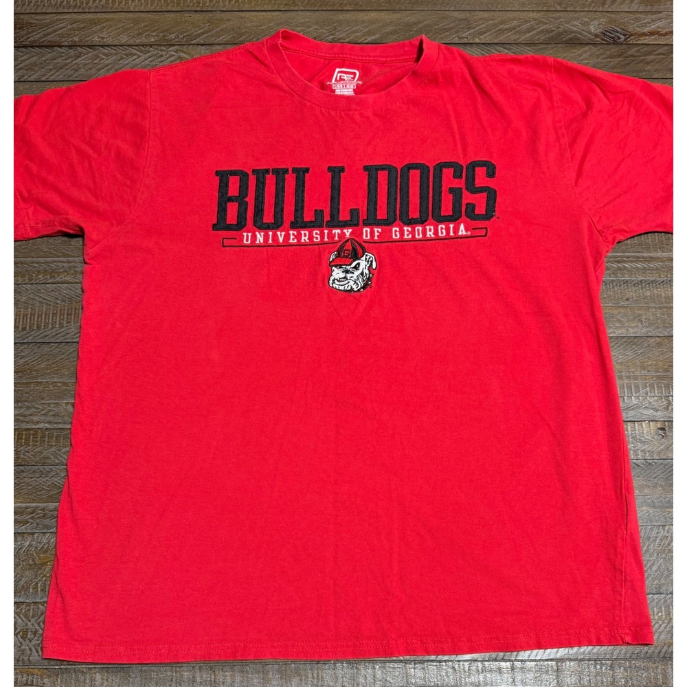 ProEdge University of Georgia Bulldogs Men Large Red Graphic T-Shirt Preloved